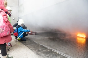 Richtig Action gab's bei der Feuerwehr (Foto: THI).