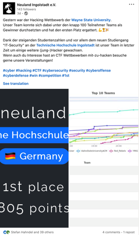 [Translate to English:] Neuland e.V. News Hacking Wettbewerb Gewinn