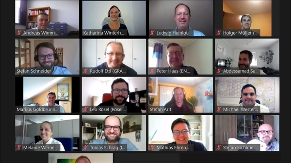 Screenshot of zoom meeting